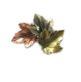 Tri-Leaf Brooch