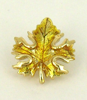 Golden Yellow  Maple Leaf Pin