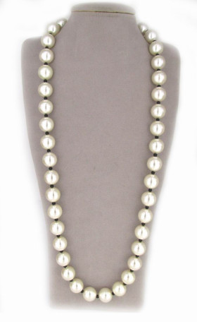 Chunky Long Pearl Necklace