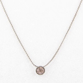 Delicate Designer Inspiration Pave Crystal Necklace