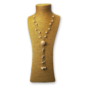 Multi Pearl Y necklace