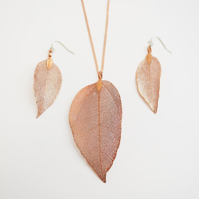 Mother Natural Leaves Gift Box Set in Dark Orange Colour