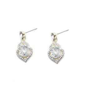 Victorian Filigree Clear Earrings