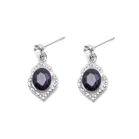 Victorian Filigree Amethyest Earrings