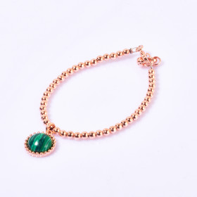 Semi-precious Round Stone Bracelet