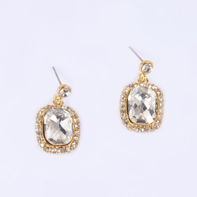 Crystal Square Earring