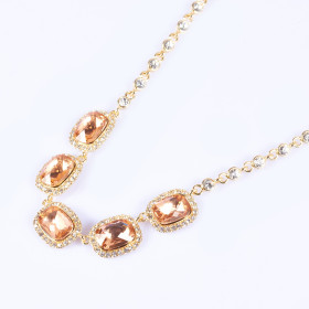 Crystal Square Necklace