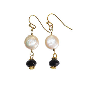 Mother of Pearl Gold Plated Earrings