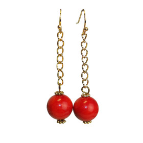 Coral Earrings