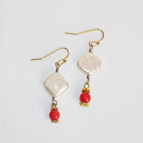 Coral Earrings