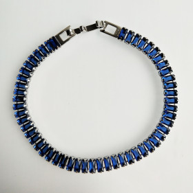 Montana CZ Bracelet with Rhodium Plated Backing