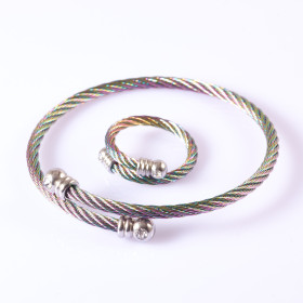 Wire Cable with Stainless Steel Bracelet