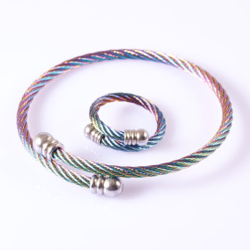 Wire Cable with Stainless Steel Bracelet