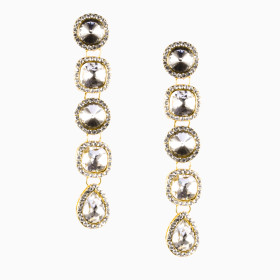 Crystal Mixed long Earring