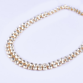 Gala Crystal Necklace in Gold