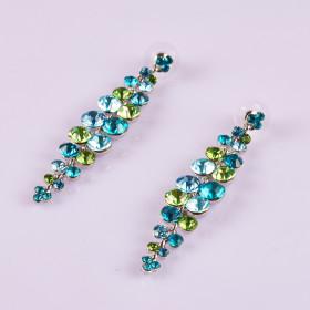 Gala Crystal Earring in Multi Combo