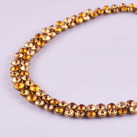 Gala Crystal Necklace in Yellow Combo