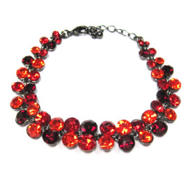 Gala Crystal Bracelet in Red Combo