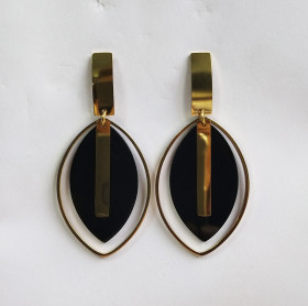 Fancy Geometry Earring with Stainless Steel